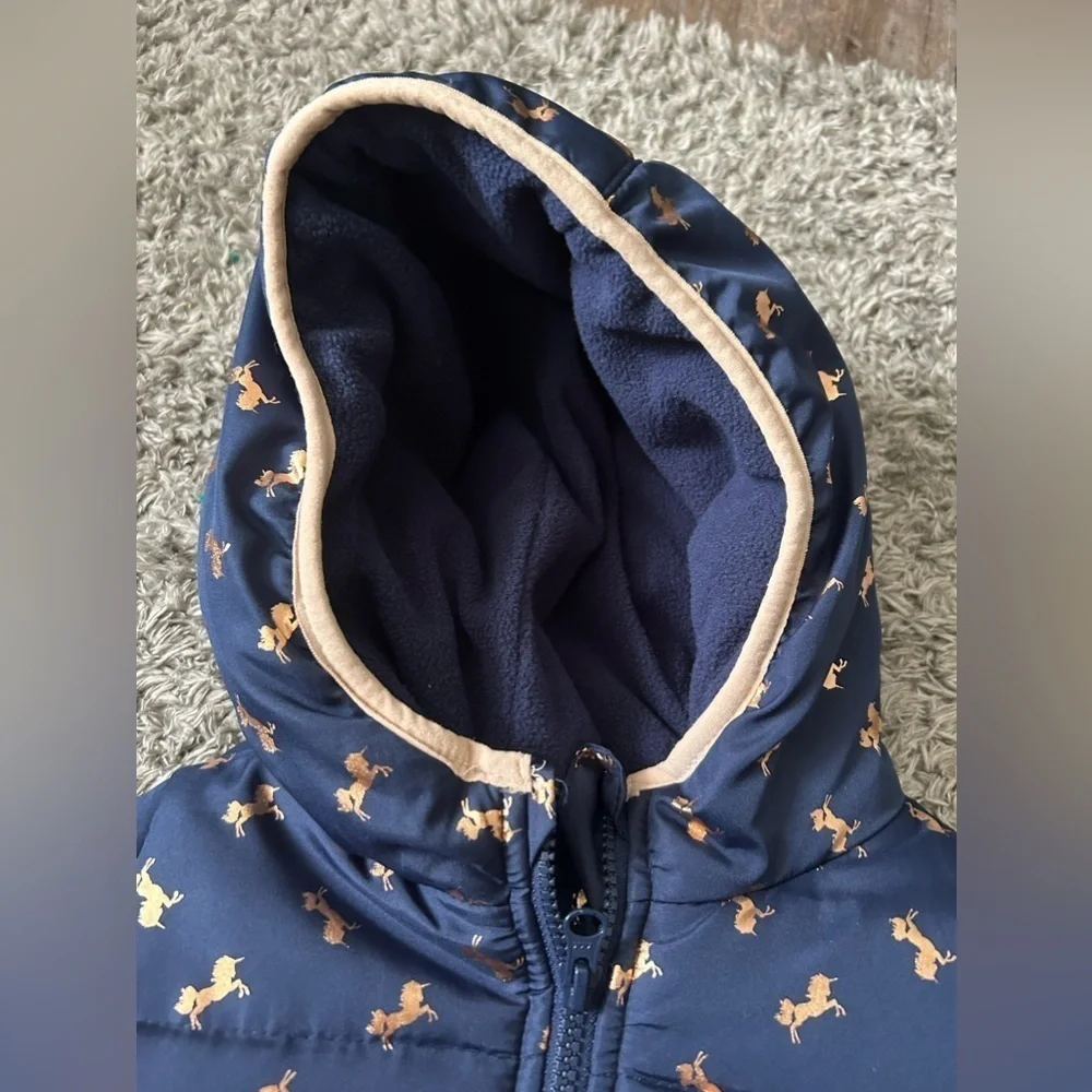 🌸 $10 SALE 🌸 OshKosh B'Gosh Girls' Jacket Navy & Gold Unicorns | Kids